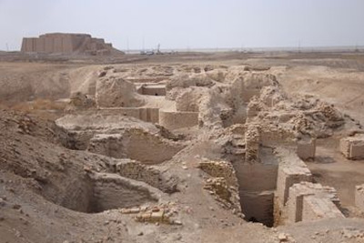 Tell el-Muqayyar, the former site of Ur, today